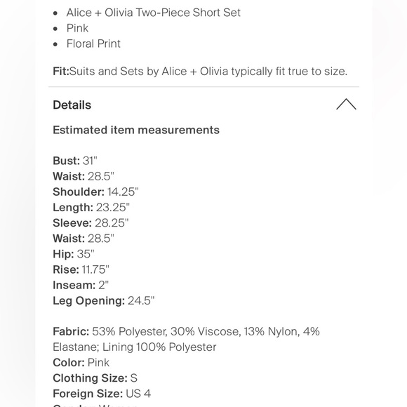 Alice and Olivia blazer and short, cooridnated set - Picture 3 of 3